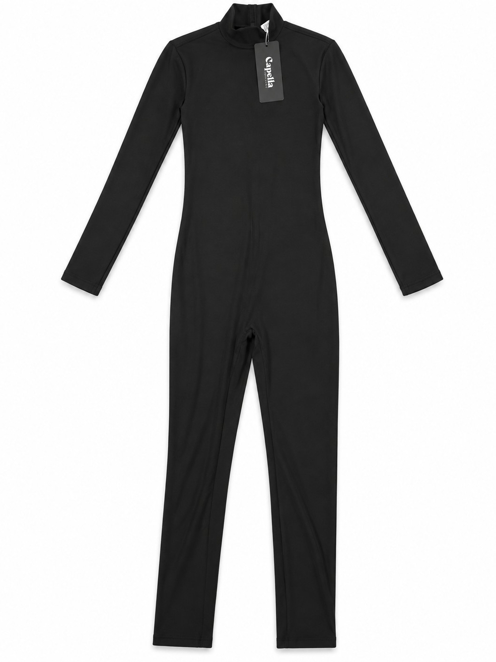 Capelli Black Long Sleeve Fitted Jumpsuit